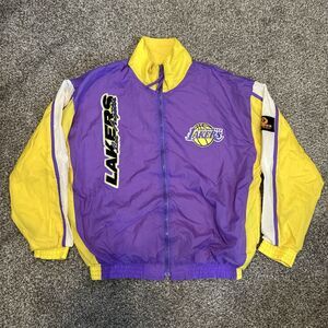 Vintage Los Angeles Lakers Jacket Windbreaker NBA Unique Sportswear Purple Men M